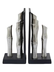 Fifty Five South Set of 2 Black Hiba Bookends - Image 2 of 6