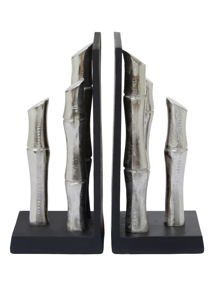 Fifty Five South Set of 2 Black Hiba Bookends - Image 2 of 6