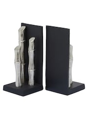 Fifty Five South Set of 2 Black Hiba Bookends - Image 3 of 6