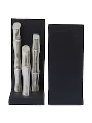 Fifty Five South Set of 2 Black Hiba Bookends - Image 4 of 6