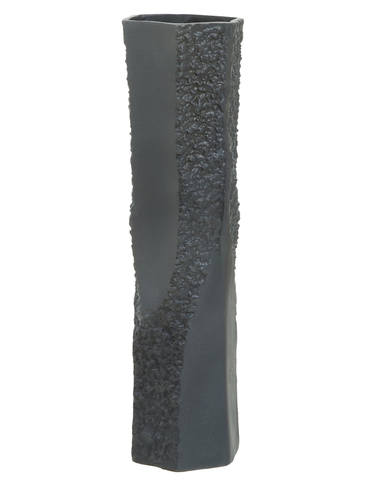 Fifty Five South Grey Dante Textured Vase - Image 1 of 5