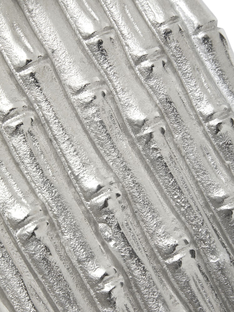 Fifty Five South Silver Hiba Bamboo Effect Trinket Box - Image 6 of 6