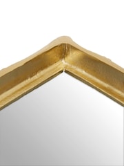 Fifty Five South Gold Hiba Bamboo Effect Mirrored Tray - Image 4 of 6