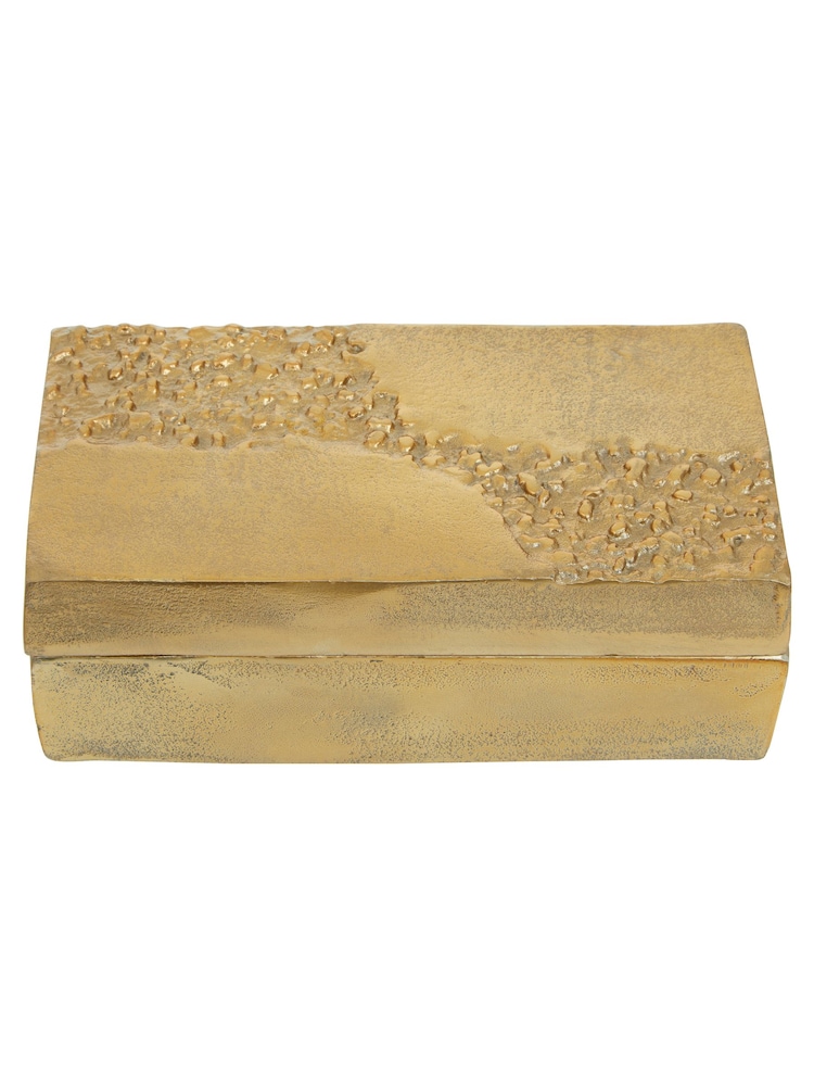 Fifty Five South Gold Dante Textured Trinket Box - Image 2 of 5