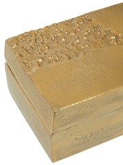 Fifty Five South Gold Dante Textured Trinket Box - Image 4 of 5
