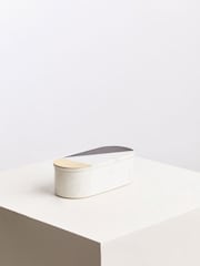 Fifty Five South Black And White Omari Marble Trinket Box - Image 1 of 2