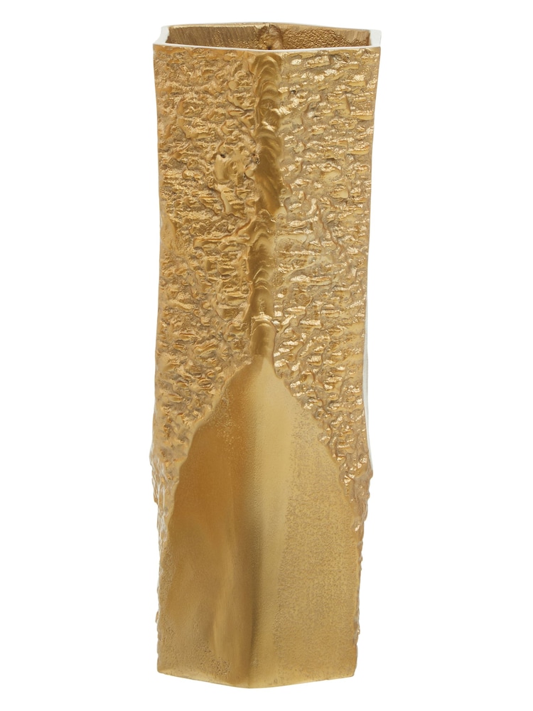Fifty Five South Gold Dante Textured Vase - Image 2 of 5