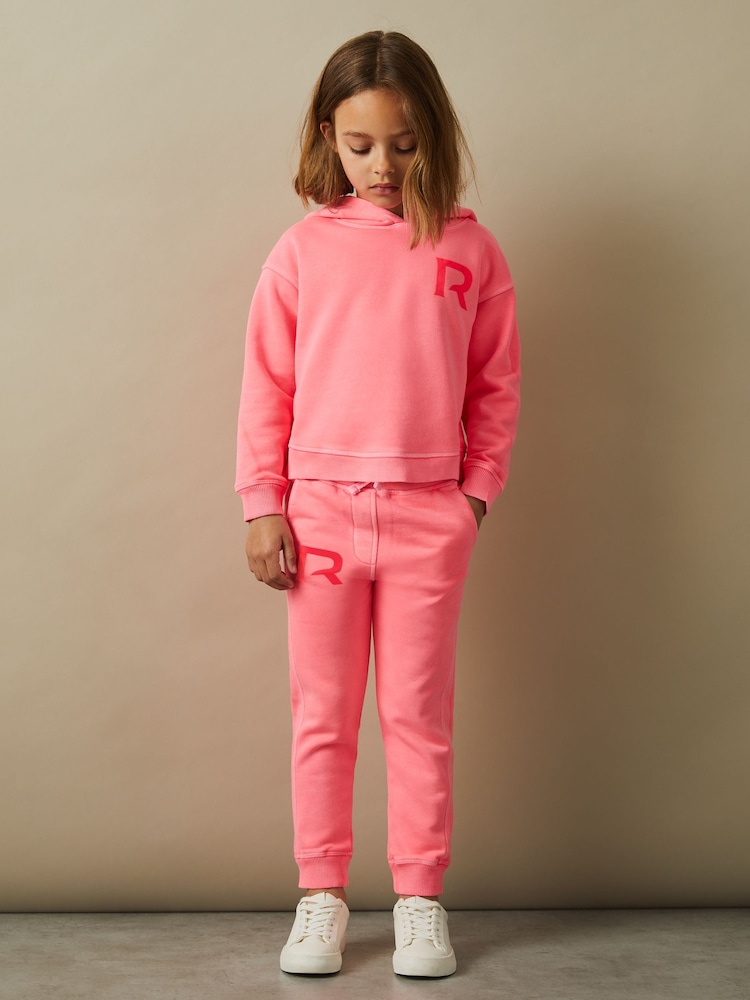 Sudadera con capucha de mezcla de algodón con logotipo extragrande Kelly de Reiss - Imagen 1 de 5
