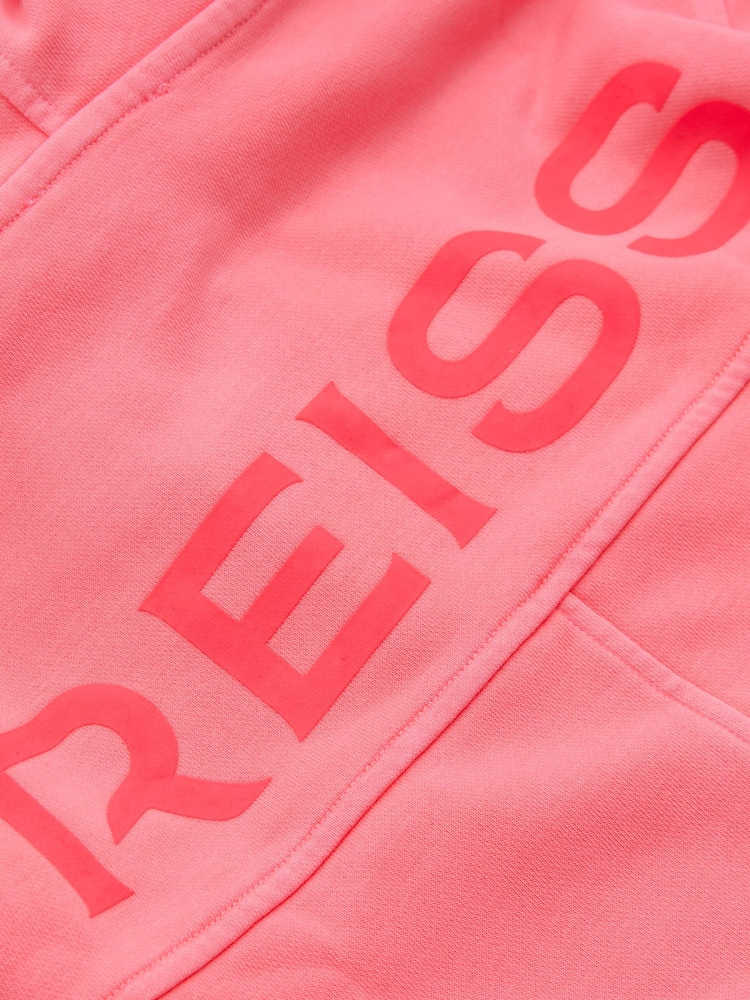 Sudadera con capucha de mezcla de algodón con logotipo extragrande Kelly de Reiss - Imagen 5 de 5