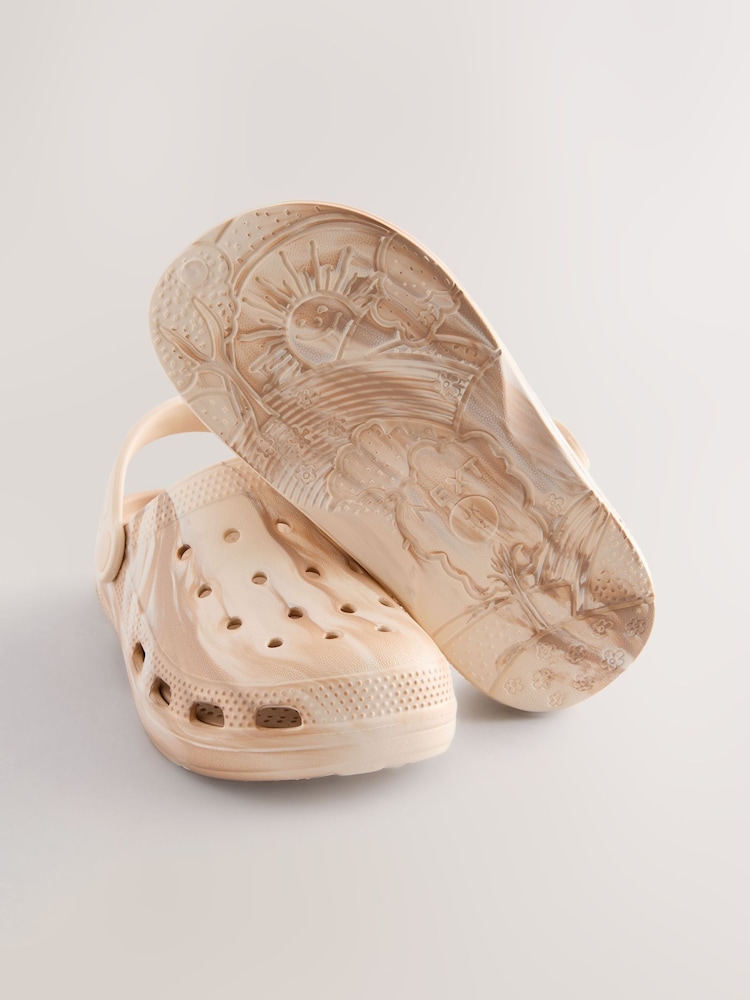 Neutral Marble Comfort Clogs - Image 4 of 4