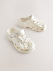 White Butterfly Clogs - Image 1 of 5