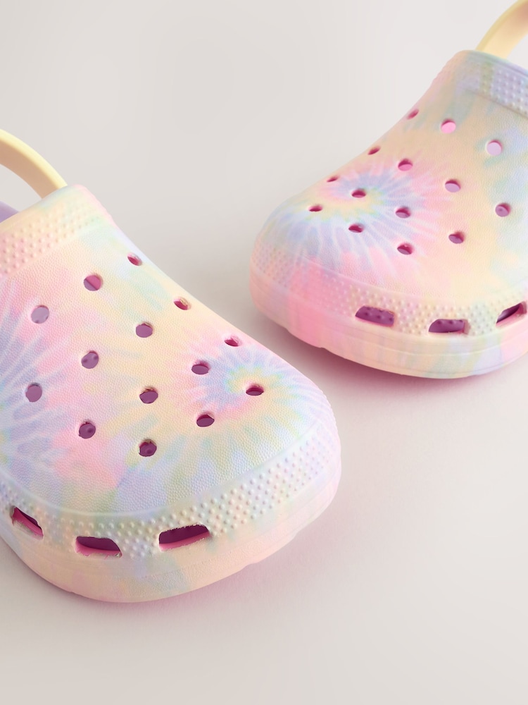 Rainbow Tie Dye Comfort Clogs - Image 5 of 7