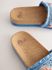 Blue Crochet Sliders - Image 5 of 5