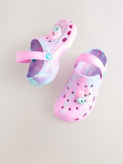 Pink Heart Marble Clogs - Image 1 of 5