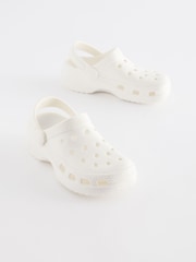 White Neutral Clogs - Image 1 of 5