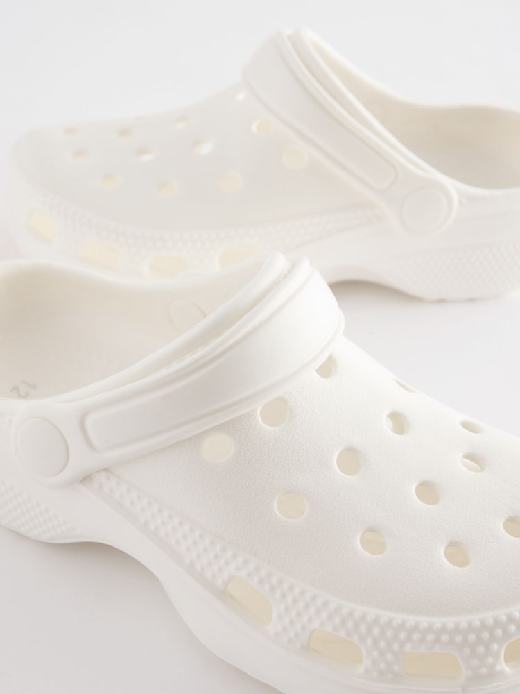 White Neutral Clogs - Image 5 of 5