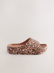 Animal Print Chunky Sliders - Image 2 of 6