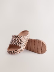 Animal Print Chunky Sliders - Image 4 of 6