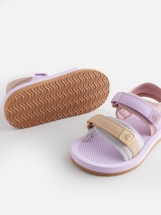 Purple Pastel Touch and Close Fastening Trekker Sandals - Image 5 of 5