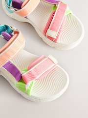 Bright Chunky Touch and Close Fastening Trekker Sandals - Image 4 of 5
