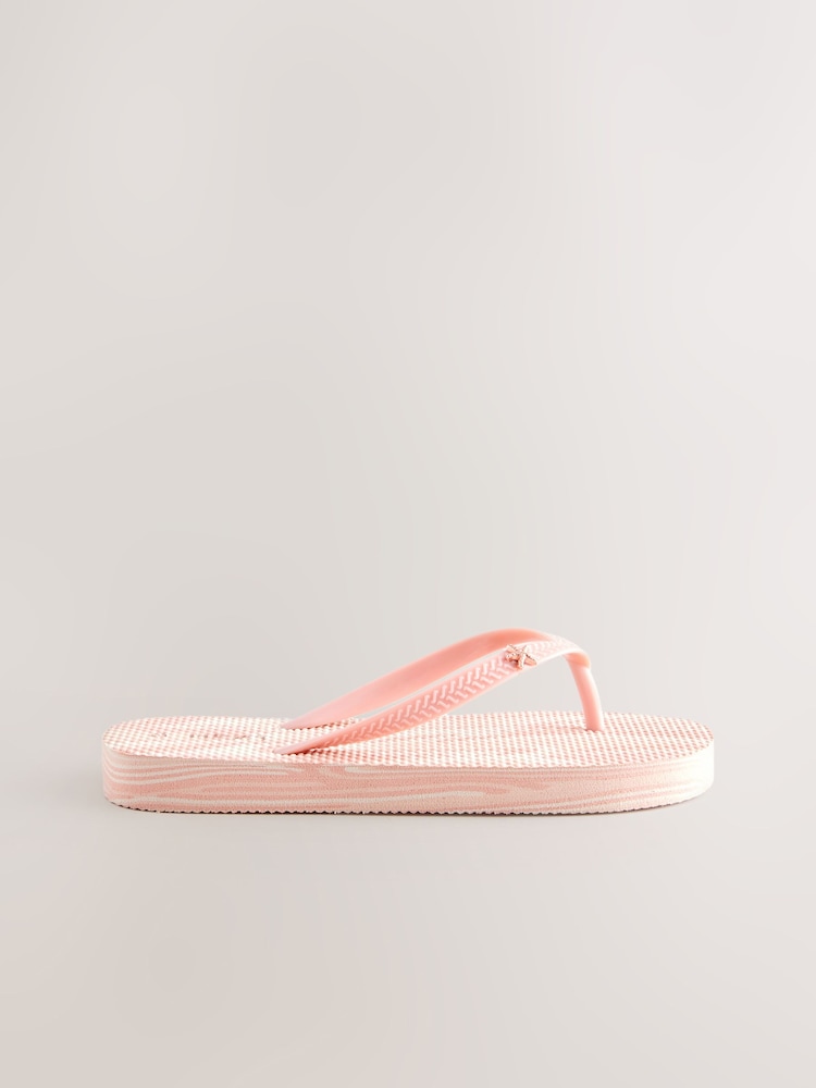 Marmordruck, Pink - Flip-Flops - Bild 2 von 5 Marmordruck, Pink - Flip-Flops - Bild 2 von 5