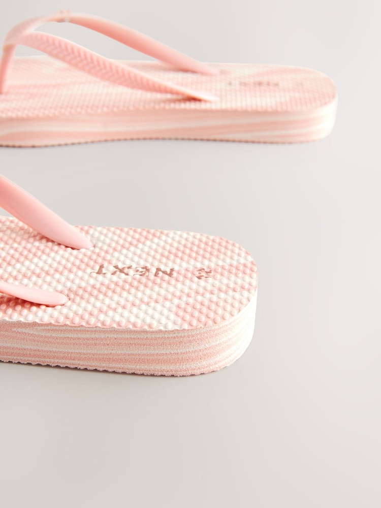 Pink Marble Flip Flops - Image 4 of 5