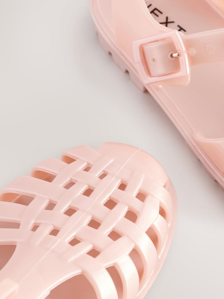 Pink Jelly Sandals - Image 4 of 6
