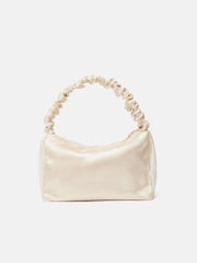 Jigsaw Cream Ruched Organza Clutch - Image 4 of 6