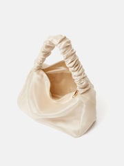 Jigsaw Cream Ruched Organza Clutch - Image 5 of 6