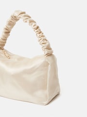 Jigsaw Cream Ruched Organza Clutch - Image 6 of 6