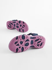 Purple Floral Touch and Close Fastening Trekker Sandals - Image 5 of 5