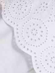 Jigsaw White Broderie Anglaise 100% Cotton Cami - Image 4 of 7