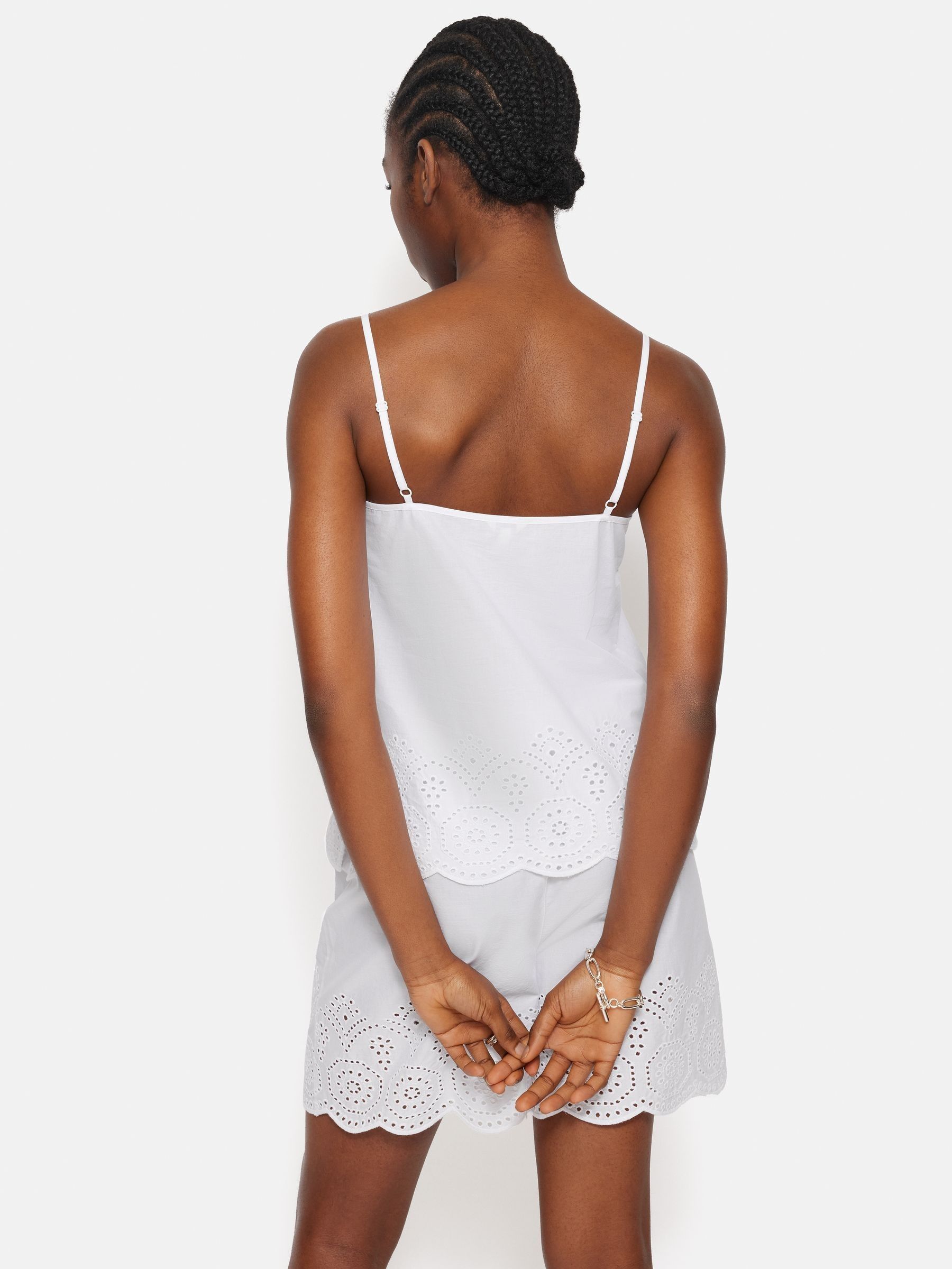Buy Jigsaw White Broderie Anglaise 100% Cotton Cami from