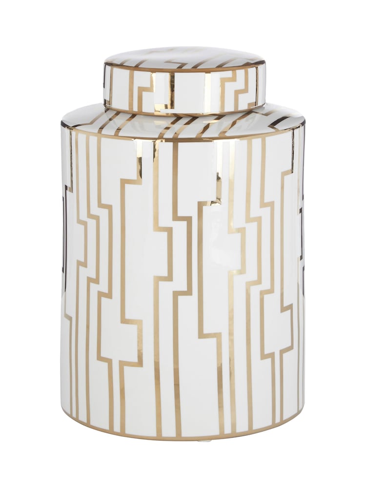 Fifty Five South Kya Ceramic Jar with Lid - Imagen 2 de 4