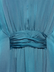 Jigsaw Blue Hammered Satin Midi Dress - Image 7 of 7