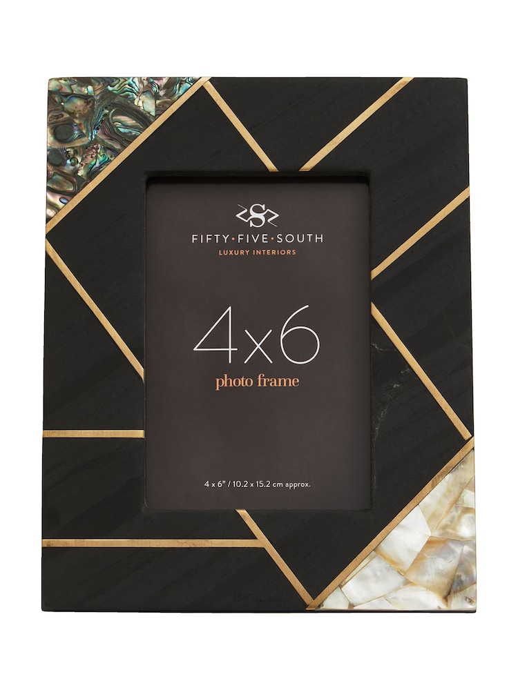 Moldura de ardósia Fifty Five South Oriana com incrustações de madrepérola - Imagem 1 de 6