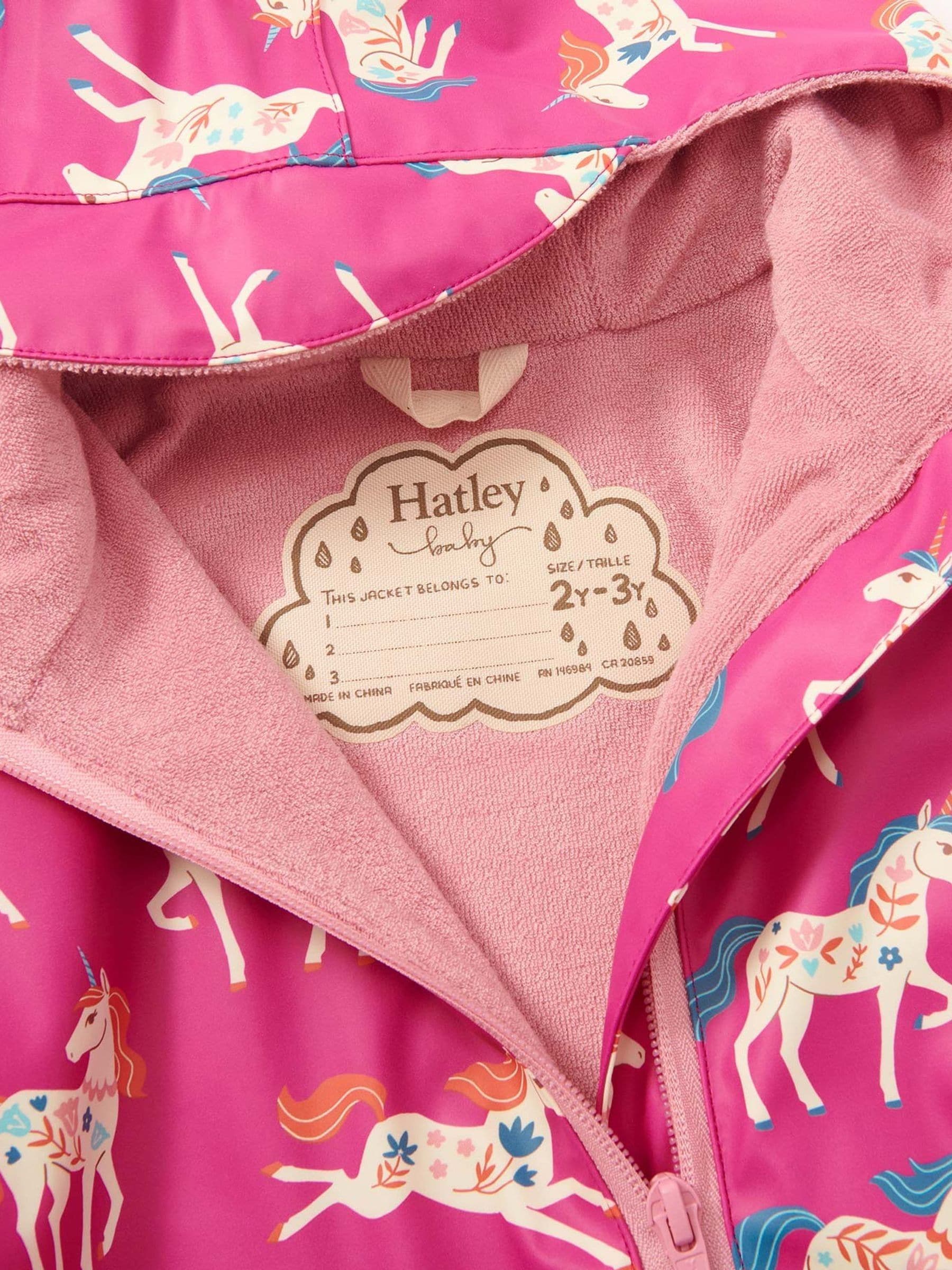 Buy Hatley Pink Folky Unicorn Rain Puddlesuit from Next Luxembourg