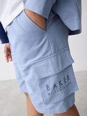 Baker by Ted Baker Woven Cargo 100% Cotton Shorts - Image 17 of 20