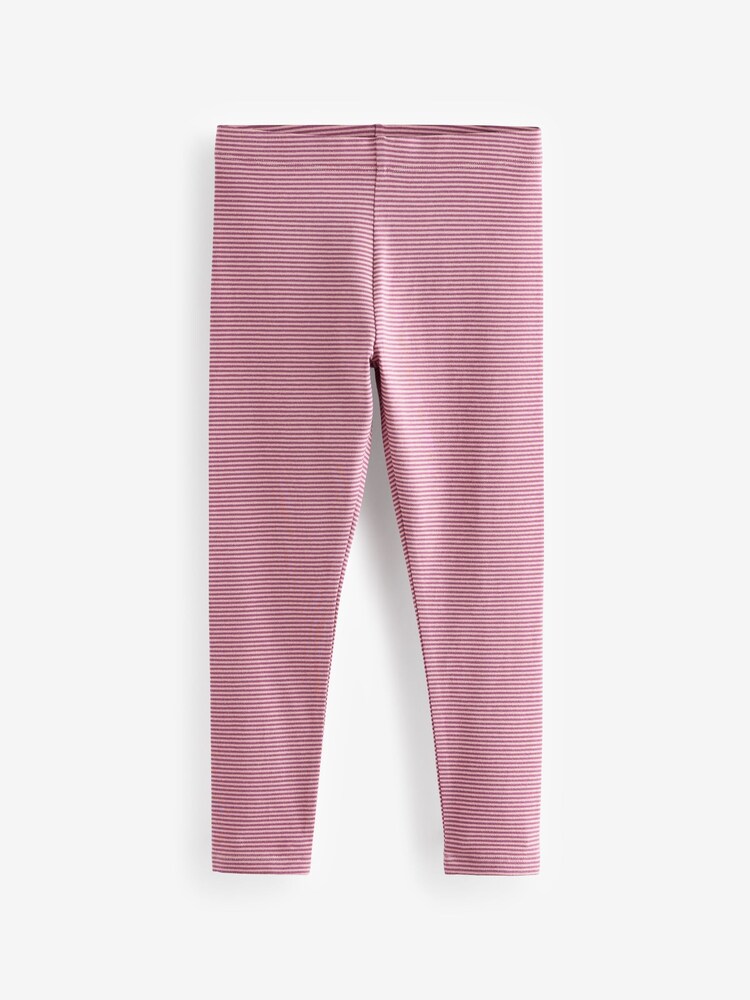 Purple Stripe Leggings 2 Pack - Image 2 of 3