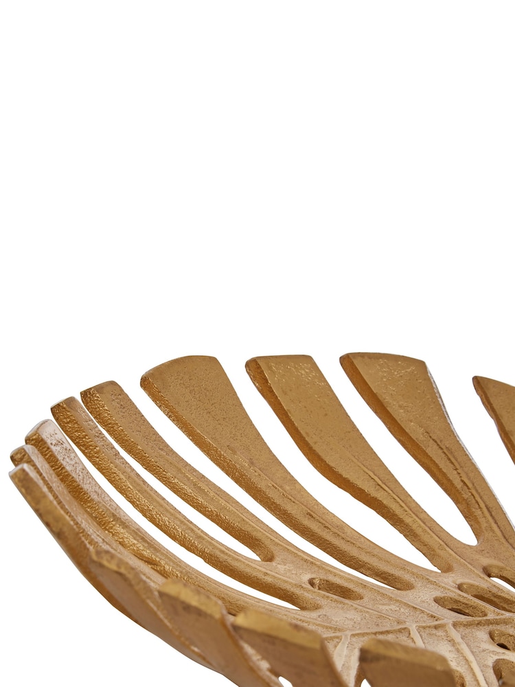 Fifty Five South Gold Prato Monstera Leaf Dish - Image 6 of 6