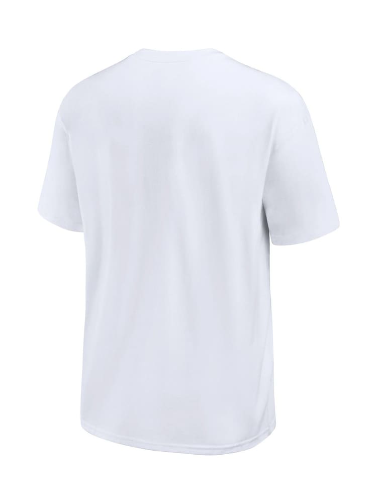 Fanatics NFL Los Angeles Dodgers Statement Swoosh Max 90 100% Cotton White T-Shirt - Image 3 of 3
