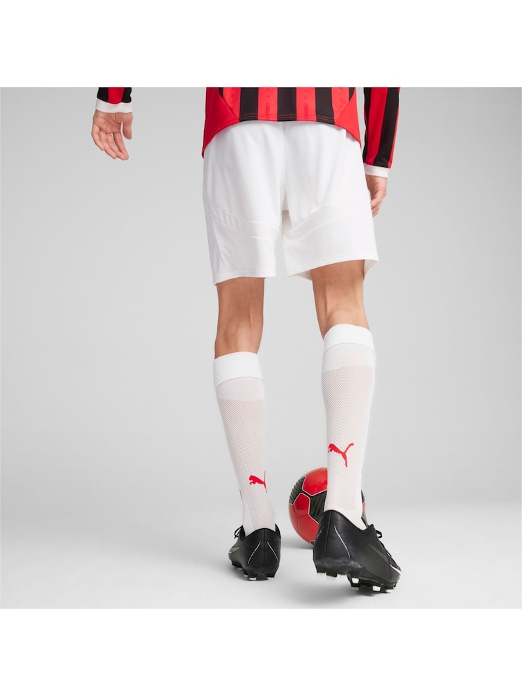 Puma White AC Milan Home Shorts 2024-25 - Image 2 of 8