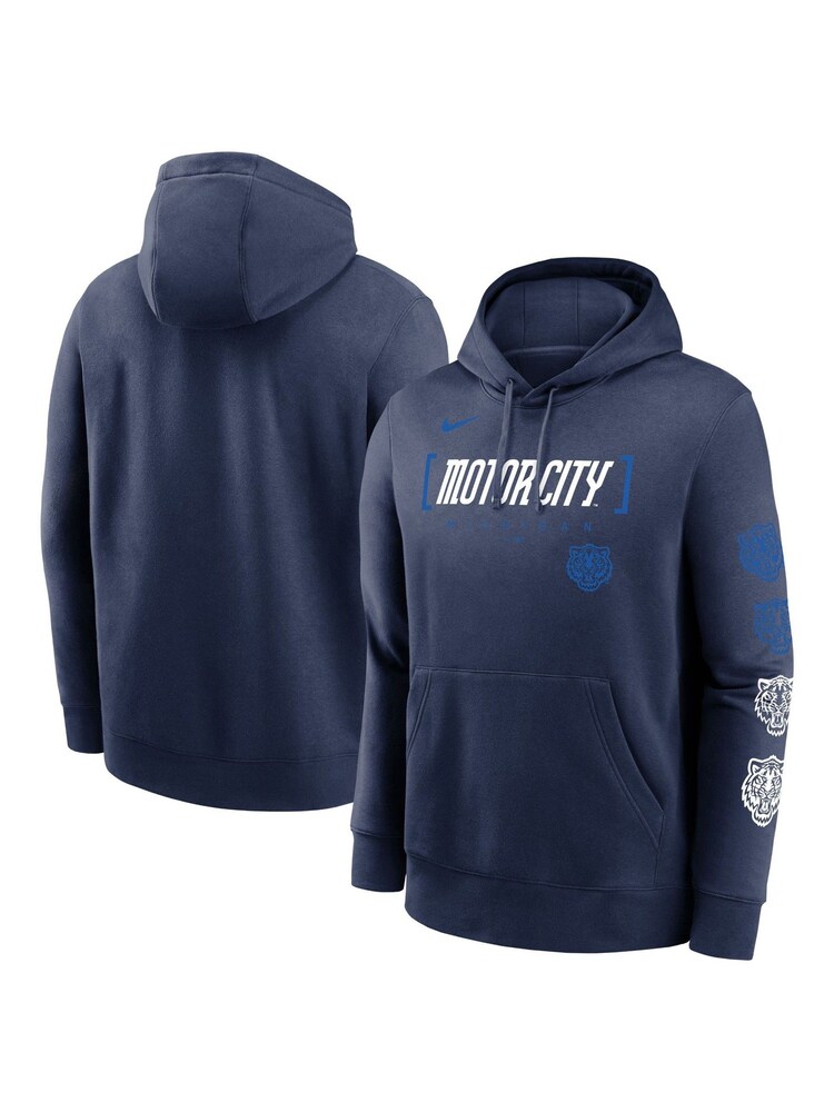 Fanatics Purple MLB Detroit Tigers City Connect Club Fleece Hoodie - Image 1 of 3