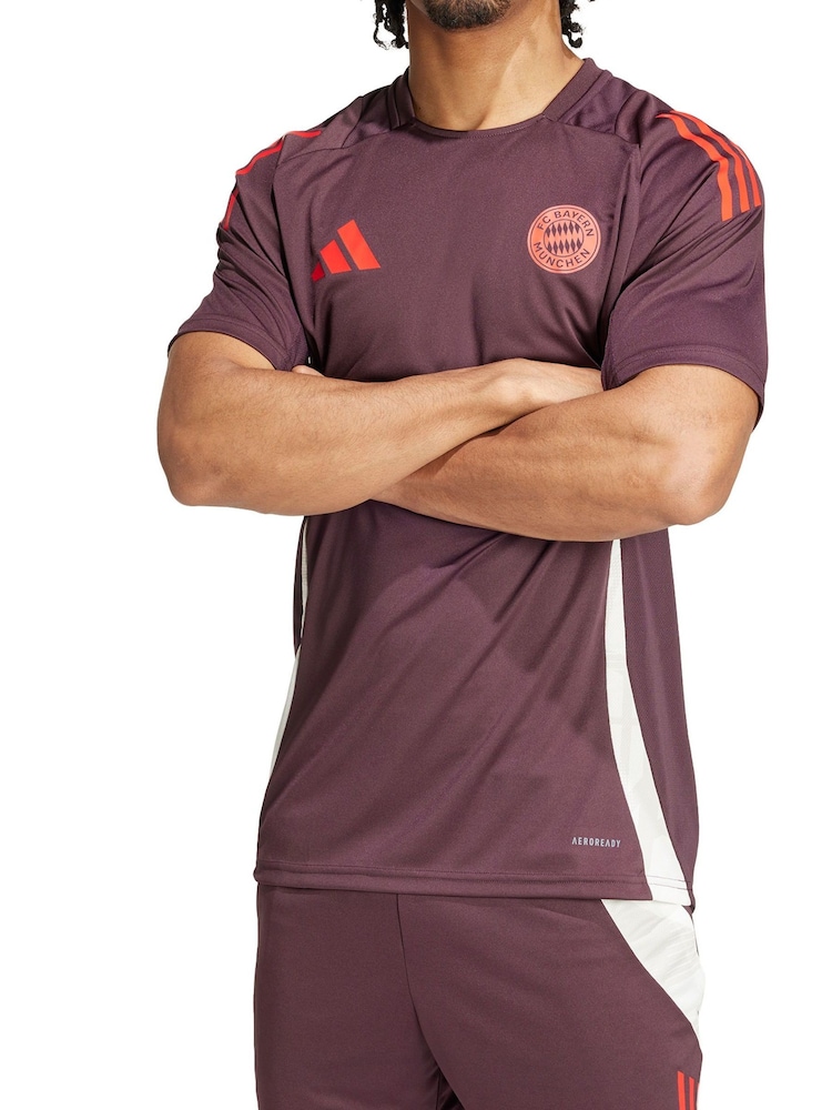 adidas Red FC Bayern Training Jersey - Image 3 of 3