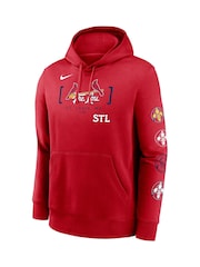 Fanatics Red MLB St. Louis Cardinals City Connect Club Fleece Hoodie - Image 2 of 3