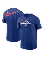 Fanatics Blue MLB Atlanta Braves 2 Hit Speed City Connect 100% Cotton T-Shirt - Image 1 of 3