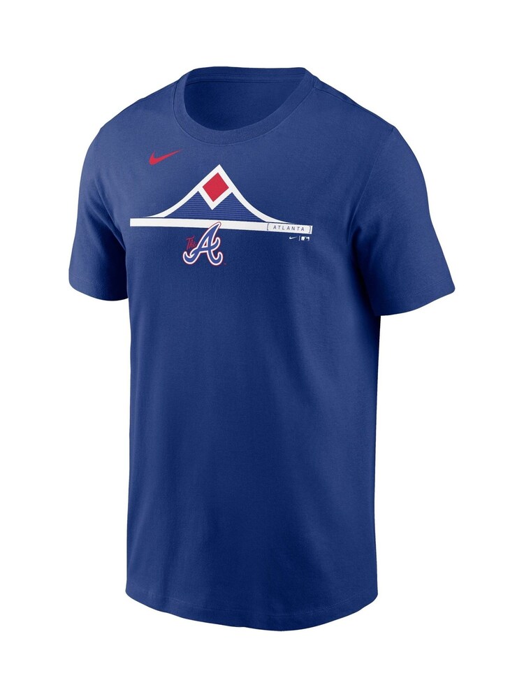 Fanatics Blue MLB Atlanta Braves 2 Hit Speed City Connect 100% Cotton T-Shirt - Image 2 of 3