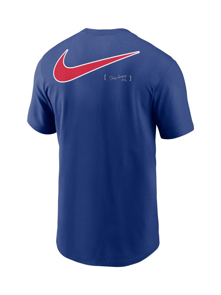 Fanatics Blue MLB Atlanta Braves 2 Hit Speed City Connect 100% Cotton T-Shirt - Image 3 of 3