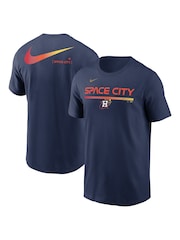 Fanatics Blue MLB Houston Astros 2 Hit Speed City Connect 100% Cotton T-Shirt - Image 1 of 3
