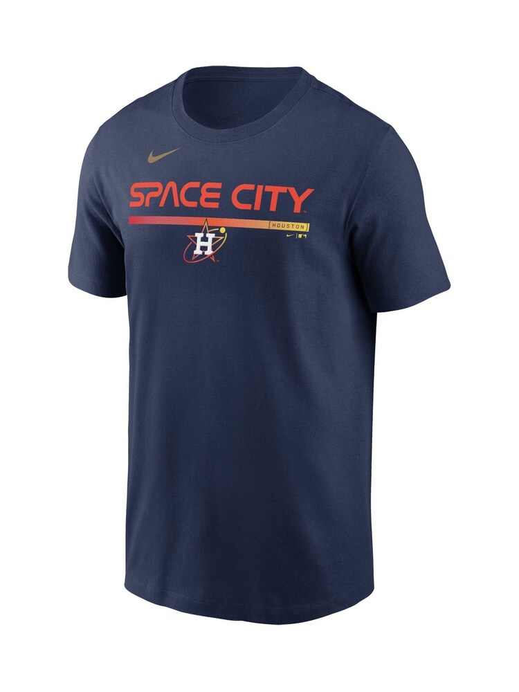 Fanatics Blue MLB Houston Astros 2 Hit Speed City Connect 100% Cotton T-Shirt - Image 2 of 3 Fanatics Blue MLB Houston Astros 2 Hit Speed City Connect 100% Cotton T-Shirt - Image 2 of 3